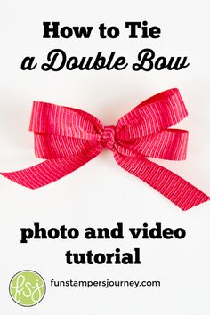 how to tie a double bow photo and video tutor for beginners by funtasmperquinney com