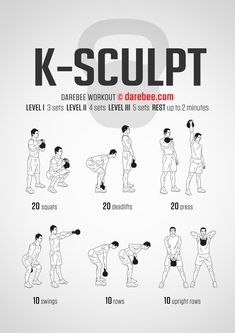 a poster showing how to do kettlebell squats