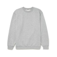 A.P.C. + JW Anderson's 'Rene' sweatshirt showcases the collaborative logo on the chest. Made from comfortable cotton-blend jersey with a plush fleece backing, it has an understated profile with a relaxed shape and dropped shoulder seams. Basic Heather Grey Sweatshirt With Ribbed Cuffs, Heather Grey Relaxed Fit Long Sleeve Sweatshirt, Heather Grey Long Sleeve Relaxed Fit Sweatshirt, Classic Relaxed Fit Sweatshirt For Loungewear, Everyday Cotton Athleisure Sweater, Relaxed Fit Heather Grey Crew Neck Sweater, Heather Grey Crew Sweatshirt For Everyday, Heather Grey Relaxed Fit Crew Neck Sweater, Classic Relaxed Fit Sweatshirt