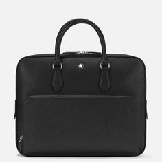 Montblanc Sartorial medium document case - Luxury Briefcases. Discover and shop on Montblanc.com. Free Personalisation. Free shipping. Business Essentials, Danang, Leather Texture, Leather Briefcase, Modular Design, Signature Logo, Travel Luggage, Harrods, Luggage Bags