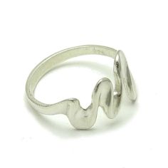 Sterling silver ring - R000306. Stamped 925. Approximate weight 2.8 grams. Top width 1.3 cm (0.52 inches). All our jewels are made from solid sterling silver 925/1000 and are carefully crafted by hand in our family workshop. We dispatch your orders in 5 working days, worldwide and the postage is $5. We ship registered priority mail. Please allow 5-7 working days for delivery in Europe and 10-15 working days outside Europe. For any questions - please do not hesitate to contact me! Silver Sterling Silver Ring With Open Band, Sterling Silver Ring With Open Band In Silver Color, Sterling Silver Open Band Silver Ring, Sterling Silver Rings Stamped 925, Silver Hallmarked Open Band Ring, Silver Open Band Hallmarked Rings, Minimalist Hallmarked Sterling Silver Rings, Polished Sterling Silver Rings, Formal Silver Hallmarked Stackable Rings