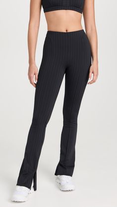 Fabric: Mid-weight ribbed performance jerseyFlare silhouette with zip cuffsReflective logosDesigned for medium-impact activitiesMoisture-wicking, 4-way stretch fabricShell: 58% nylon/24% spandex/18% polyesterWash coldImported, VietnamStyle #ALOYG30413 Flare Legging, Alo Yoga Pants, Flare Leggings, 4 Way Stretch Fabric, Comfy Hoodies, Alo Yoga, Yoga Women, Yoga Clothes, Bra Tops