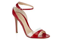 Gianvito Rossi red 'Vernice' high heeled sandals High Heeled Sandals, Killer Heels, Accessories Luxury, Mesh Shoes, Luxury Department Store