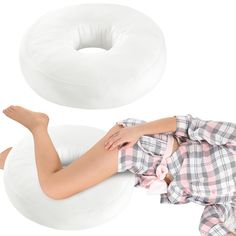 PRICES MAY VARY. 【Lengthen & Widen Size】: Our donut knee pillow measures about 23.6''L x 23.6'' W x 6''H, unlike other knee pillows that only support knee, our donut knee pillow can provide support for the thigh to the ankle. Leg can move freely without worrying about slipping off, no need to adjust the position of the pillow when turning over. 【Multifunctional Leg Pillow】: You can place it under knees when sleeping on your back, easily transfer it between the knees when side sleeping. It's more Spine Alignment, Donut Pillow, Leg Pillow, Knee Pillow, Side Sleeping, Wedge Pillow, Side Sleeper Pillow, Donut Shape, Leg Support