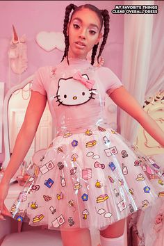 Barbie Vibes Outfit, Clown Birthday, Vaporwave Fashion, Kitsch Fashion, Sanrio Clothing, Meg Griffin, Vintage Girls Clothes, Vibes Outfit, Barbie Vibes