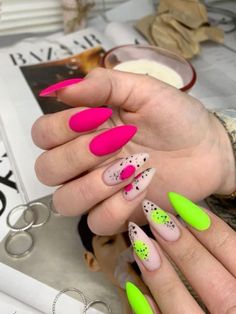 I love getting my nails done! These nails are perfect for summer! 💅💅  • Follow me for more nails ideas as well as summer products and aesthetics!   • Comment down below and I’ll follow you back!!   summer nails 2021,summer nail ideas,summer nail colors,summer nail trends,summer nail art,summer nail inspo,summer nail 2022,summer nails 2020,summer nail inspiration,summer nails design,summer nails designs,summer nail how to,summer nail tips,summer nails colors,summer nail looks,summer nails acrylic,summer nails acrylic,coffin,summer nail 2020,summer nails2022,summer nails 2021 long,summer nails2021,summer nails inspiration,summer nails idea,summer nail idea,summer nails ideas,summer nail design,summer nails how to,summer nails tips,summer nails colors,2022,summer nail color, summer nail Lemon Green Nails Design, Neon Nails Acrylic Almond, Neon Almond Nails Summer, Summer Nails Green Neon, Summer Nails Trendy Almond, Neon Pink And Blue Nails, Trendy Nails Neon, Neon Summer Nails Designs, Neon Nail Ideas Summer Almond