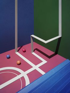 an image of a basketball court with balls on it