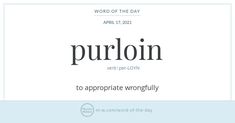 the word purlon is written in black on a light blue background with a white border