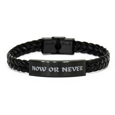 The Bible verse Engraved Braided Leather Bracelet is a stunning and meaningful accessory that is perfect for expressing one's faith and devotion. This bracelet features a Bible verse that is engraved on a sleek metal plate attached to the braided leather material, creating a rustic and stylish design.  This Braided Leather Bracelet is a timeless and meaningful accessory that will be treasured for years to come. It's a powerful reminder of faith and a symbol of the love and support that comes wit Black Engraved Bracelets For Everyday, Everyday Black Jewelry With Engraving Option, Engraved Black Braided Bracelets For Gifts, Engraved Black Braided Bracelet For Gift, Adjustable Engraved Rectangular Bracelet, Adjustable Black Bracelet With Engraving Option, Rectangular Engraved Adjustable Bracelets, Adjustable Rectangular Engraved Bracelet, Black Engraved Bracelets For Friendship