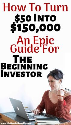 a woman sitting in front of a laptop computer with the title how to turn $ 50 into $ 500, 000 an epic guide for the beginning inventor