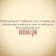 an image with the words baseballism in red and white text on a beige background