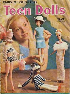 a magazine cover with dolls dressed in clothes and hats