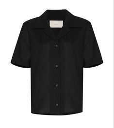 A light and breathable piece of clothing during summertime is a life-saviour. Made from black organic linen, this button-up shirt from Asceno will help you maintain your body temperature at acceptable levels. We couldn't be more thankful. Modern Black Linen Tops, Black Linen Button Shirt, Linen Shirt With Johnny Collar For Work, Linen Johnny Collar Shirt For Work, Linen Shirt With Collared Neckline For Work, Black Linen Short Sleeve Tops, Black Linen Tops For Workwear, Classic Linen Short Sleeve Shirt For Work, Black Linen Top For Workwear