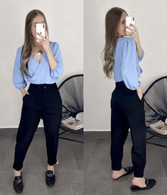 Mod Fashion 2023, 1950 Inspired Outfits, Chic Black Semi-formal Pants, Spring Semi-formal Black Pants, Look Elegante Casual, Romanticize My Life, Outfits Azul, Coffee Clothes, Megan Rose