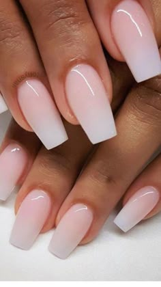 Nails Ombre, Pink Ombre, Ombre Nails, Mani Pedi, Nails Inspo, Nails Designs, White Nails, Nails Ideas