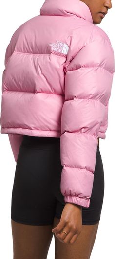 The North Face Nuptse Water Repellent 700 Fill Power Down Short Puffer Jacket | Nordstrom North Face Nuptse Short Jacket, Nuptse Short Jacket, Short Puffer Jacket, Nuptse Jacket, North Face Nuptse, Ripstop Fabric, Fabric Gift Bags, North Face Women, Short Jacket