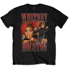 Whitney Houston 90s Homage Unisex T-Shirt Whitney Houston 90s, Houston Design, The Artist Movie, Whitney Houston, High Quality T Shirts, Fashion Tees, Black Tshirt, Unisex T Shirt, Houston