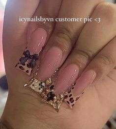 Hbcu Homecoming Nails, Cheata Print Pink Nails, Cheetah Print Stiletto Nails, Cheetah Hello Kitty Nails, Cheetah Print Christmas Nails, Nails Duck Shape, Nails Toes Matching, Cheetah Print Duck Nails, Short Leopard Print Nails