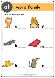 a worksheet with pictures of animals and letters