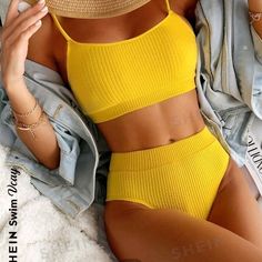 Brand New, Just Chose A Different Style. (Not All Shein Products Come With Tags Attached) Beach Bathing Suits, Push Up Swimsuit, Swimwear High Waisted, Womens Bathing Suits, Summer Beach Wear, Pusheen, Retro Chic, Swim Suit, Vintage Chic