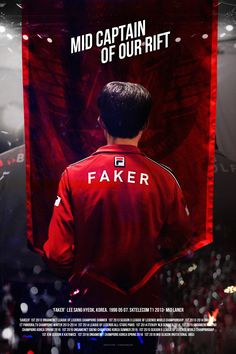 Kyune Skt Faker, Faker T1, Graphic Design Posters Layout, Flyer Design Inspiration, Sports Graphic Design, App Design Inspiration, E Sports, Poster Layout, Sport Poster