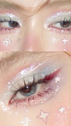 eyes makeup Maquillage On Fleek, Cute Eye Makeup, Ethereal Makeup, Dope Makeup, Fairy Makeup, Cute Makeup Looks, Asian Eye Makeup, Kesha