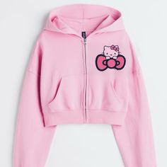 Hello Kitty Sweater Available In Small , Medium And Large . Zipper Sweater . Hello Kitty Womens Clothes, Nike Hello Kitty Sweater, Hello Kitty Wardrobe, Cute Hello Kitty Clothes, Cutecore Sweater, Pink Things To Buy, Trendy Things To Buy, Hello Kitty Things To Buy, Hello Kitty Ropa