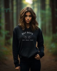 Introducing the exclusive Bat Boys ACOTAR Hoodie, a must-have for fans of the popular A Court of Thorns and Roses series! This stylish and unique hoodie celebrates the beloved characters of the Night Court: Rhysand, Azriel, Cassian, and Morrigan, also known as the Bat Boys. With its intricate design and comfortable fit, this hoodie is perfect for showcasing your love for these iconic characters. Join the Night Court revolution and wear your love for the Bat Boys ACOTAR proudly! The Bat Boys Acotar, Bat Wing Hoodie, Acotar T Shirt, Acotar Sweatshirt, Acotar Crewneck, Boy Squad, Unique Hoodies, Bat Boys, Fandom Fashion