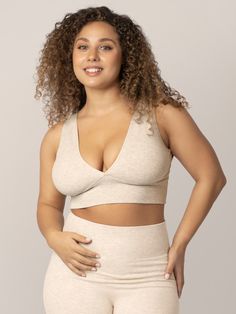 Take the plunge into your favorite fabric. This super-soft, ultra-breathable maternity & nursing bra features a deep V-neckline and scooped back. We love it as a traditional bra, a layering piece, or a crop top (dealer’s choice), and it offers streamlined nursing access - just pull down the neckline, which stretches but doesn’t get stretched out. The wide band and comfortable straps provide light support, and the easy pullover style means you won’t have to deal with any clasps. Timeless yet on t Best Nursing Bras, Kindred Bravely, Nursing Bras, Maternity Nursing, Nursing Bra, The Favorite, Plunge Bra, Sporty Look, Bike Shorts