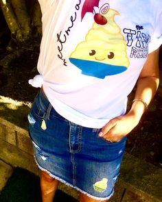 Dole Whip Disney Style Disney Trends Dole Whip Disney, Disneyland Outfits, Dole Whip, Disney Outfits, Disney Style, Disneyland, Denim Skirt, T Shirts For Women, Disney