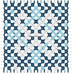 an abstract pattern with blue, black and white dots on the bottom half of it