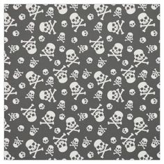 skulls and crossbones on grey background