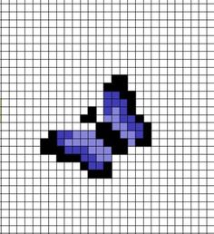 a cross stitch pattern with an image of a blue and black object in the middle