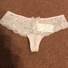 H&M Pink Lace Panty, Size 4, Pink Color With Gorgeous Rhinestone Square Embellishment On A Pink Satin Bow, Lovely Flower Lace Design, Just Beautiful! Nwt White Lace String Bottoms, Elegant White Bottoms By H&m, Elegant White H&m Bottoms, Garter Belt Lingerie, Teddy Lingerie, Rose Lace, Flower Lace, Just Beautiful, Lace Thong