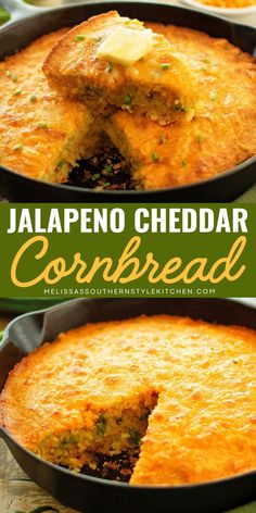 This simple casserole recipe is the BEST jalapeno cheddar cornbread recipe you'll ever try! A sweet jalapeno cheddar cornbread recipe with spices from the peppers. You don't want to miss this side dish recipe, save this now! Cornbread On The Smoker, Smoked Jalapeño Cornbread, Jalapeno Cornbread With Cream Corn, Jalapeño Cornbread Casserole, Easy Jalapeno Cornbread, Pinto Beans Soup, Crackling Cornbread, Cheesy Jalapeno Cornbread, Cheddar Cornbread Recipe