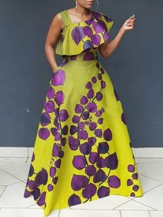 Elegant Theme, African Dresses Modern, African Print Dress Designs, Summer Elegant, African Print Dress, Asymmetrical Neckline, Patterned Dress, Outfits Spring, Latest African Fashion Dresses