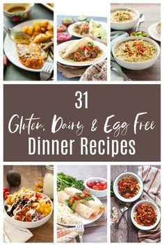 Egg Free Dinner Recipes, Gluten Free Dinner Recipes, Egg Free Breakfast, Allergen Free Recipes, Making Dinner, Dairy Free Dinner, Soy Free Recipes, Nut Free Recipes