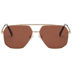 Brown Womens Aviator Sunglasses Trendy Luxury Tan Sunglasses, Luxury Aviator Sunglasses For Summer, Luxury Trendy Tan Sunglasses, Cheap Gold Sunglasses For Summer, Luxury Brown Shield Sunglasses For Summer, Luxury Brown Aviator Sunglasses For Formal Events, Chic Luxury Aviator Sunglasses For Party, Luxury Tan Tinted Lens Sunglasses, Luxury Brown Sunglasses For Summer