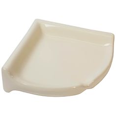 a white porcelain dish on a white background