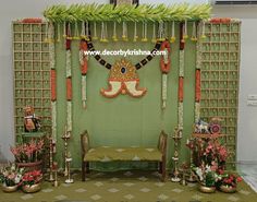 @decorbykrishna is taking orders for eco-friendly home based events decor, like Pellikuturu, Pellikoduku, Mehendi, Mangalasnanam, Seemantham, Gruhapravesam, Cradle AND Weddings @ banquets, convention halls & function halls. #PellikodukuDecor #WeddingDecor #TraditionalCelebration #SouthIndianWedding #CulturalHeritage #FloralArrangements #TraditionalBackdrop #SacredRituals #FamilyCelebration #LoveAndTradition #GroomToBe #EngagedLife #WeddingPrep #GroomPrep #GroomStyle #WeddingCountdown #GroomGoals Pellikoduku Backdrop, Pellikuturu Decoration At Home, Pellikoduku Decorations At Home, Pellikoduku Decorations, Pellikoduku Decor, Pelli Decoration, Cradle Decoration, Haldi Decoration Ideas, Haldi Decoration