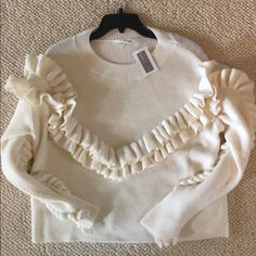 Beautiful Frame Sweater. Nwt. Love The Feel Of The Fabric And The Look. Unfortunately A Little Big On Me. Dusty Pink Sweater, Cream Turtleneck, Ribbed Turtleneck Sweater, Ruffle Sweater, Sweater Cream, Denim Sweater, Brown Silk, Cotton Cardigan, Brown Sweater