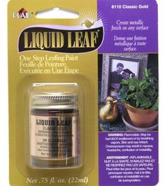 the packaging for liquid leaf is shown