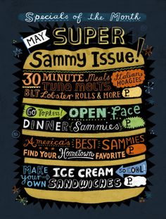 a poster with some writing on it that says,'may super sammy issue '