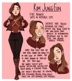 the character kimjunfun from star trek is shown in three different poses and looks like