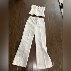 Zara Corsets Pant Suit Corset Pants, Zara Jumpsuit, Pant Suit, Zara White, Zara Pants, Corsets, Pant Jumpsuit, Color White, Pants For Women