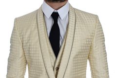 Dolce & Gabbana Absolutely stunning, 100% Authentic, brand new with tags Dolce & Gabbana beige polka dotted slim fit 2 piece blazer and vest. This item comes from the exclusive MainLine Dolce & Gabbana collection. Style: 2 Piece Single breasted two button blazer and vest Fitting: Slim fit Color: Beige and gold Three outside pockets and two inside pockets One open vent in the back 4 button closure vest with adjustable back strap Logo details Made in Italy Very exclusive and high craftsmanship Mat Polka Dot Blazer, Slim Fit Blazer, Fashion Forever, Casual Vest, Blazer Vest, Blazer Buttons, Dolce & Gabbana, Trouser Pants, Online Retail