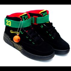 Super Rare Rasta Colorway. Ewing 33 High.Worn Once Mint Condition Ewing Shoes, Mint Condition, Black Red, Athletic Shoes, Men's Shoes, Black And Red, Mint, Man Shop, Red