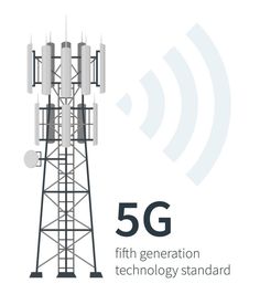 the 5g tower has five antennas on it