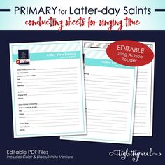 the editable printable worksheet for primary and middle school students is shown