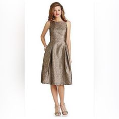 Tahari Asl Metallic Midi Jacquard Fit And Flare Dress, Size 4. Never Worn, Without Tags. Smoke Free Home. Tea Length Bridesmaid Dresses, Gold Cocktail Dress, Bridesmaid Dressing Gowns, Red Bridesmaid Dresses, Mob Dresses, Cheap Bridesmaid Dresses, Sequin Party Dress, Womens Cocktail Dresses, Mothers Dresses